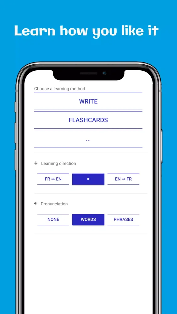 Learn vocabulary with Wozzol Screenshots