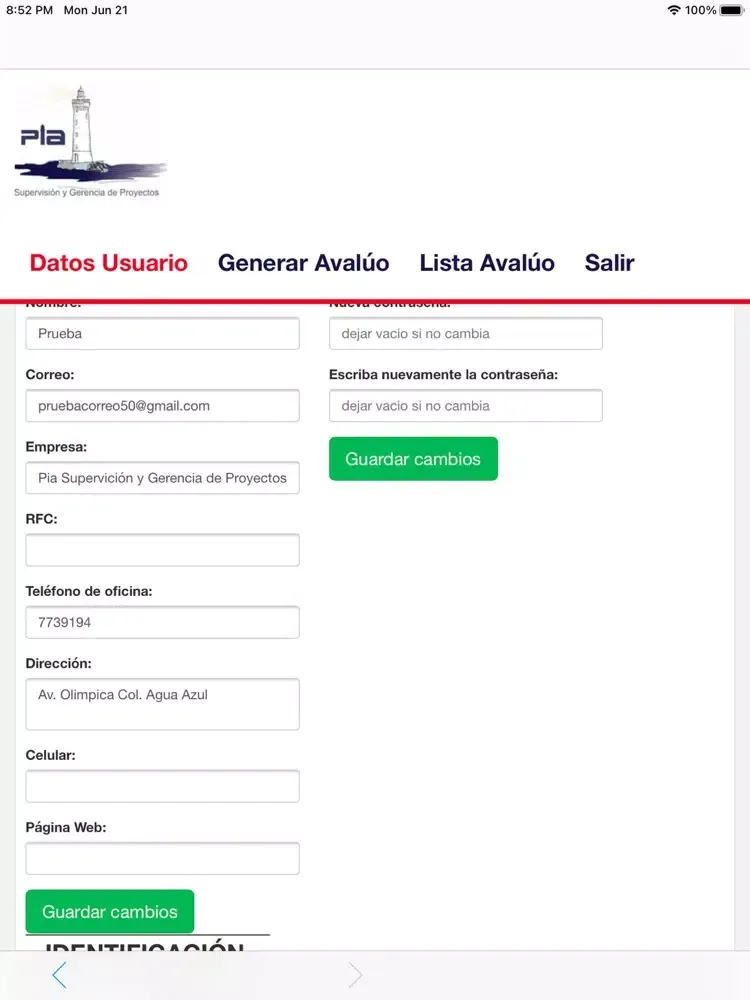 PIA GESTION Y AVALUOS iPad  স্ক্রিনশট
