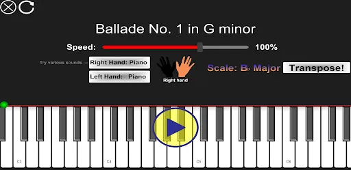 Zrzuty ekranu Piano Tutorials