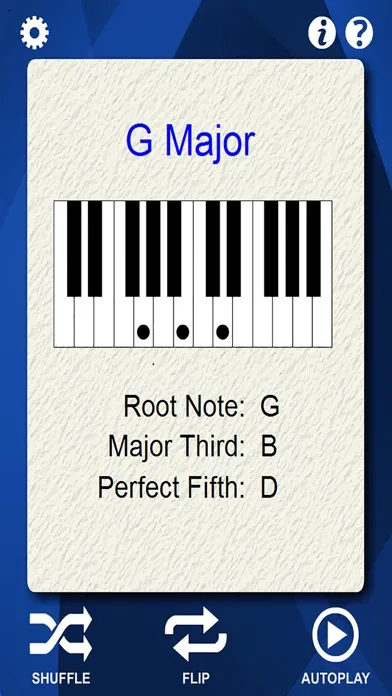 Piano Chords Flash Cards 스크린샷