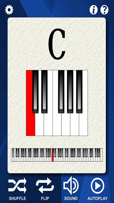 Piano Notes Flash Cards স্ক্রিনশট