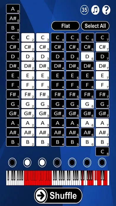 Piano Notes Flash Cards স্ক্রিনশট