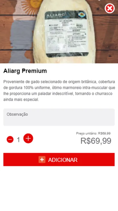 Ảnh chụp màn hình của Picanha +
