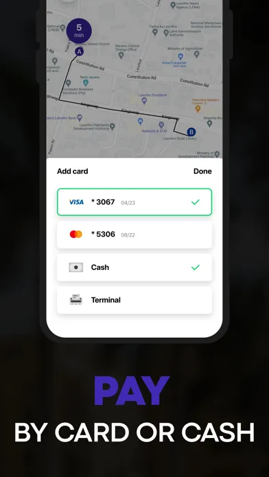 PickMeUp Cab Lesotho Ekran Görüntüleri