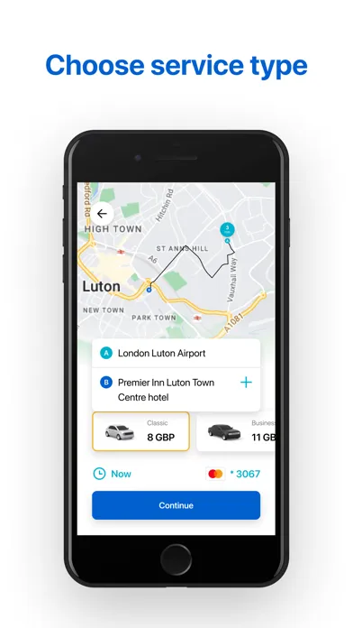 Tangkapan skrin Pickup: Cab App, UK