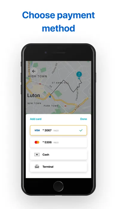Tangkapan skrin Pickup: Cab App, UK