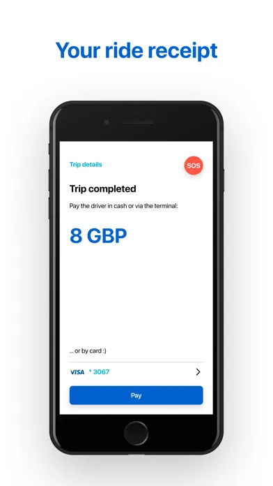 Tangkapan skrin Pickup: Cab App, UK