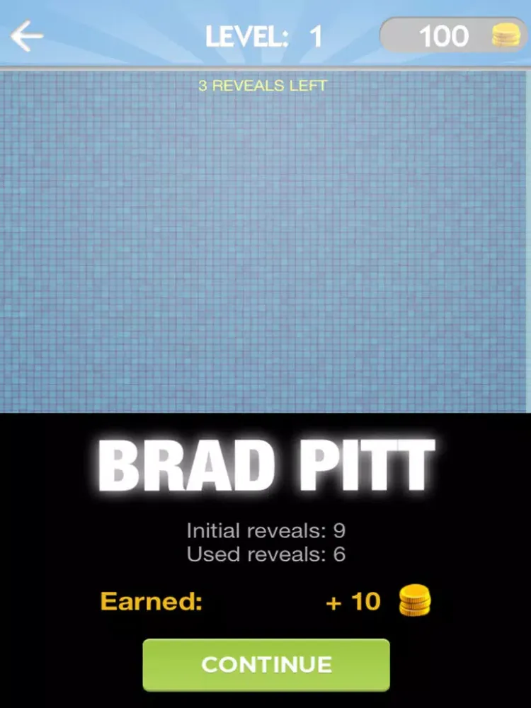 Captures d'écran de Pic-Quiz Celebrities: Guess the Pics and Photos of Popular Celebs in this Hollywood Puzzle iPad 