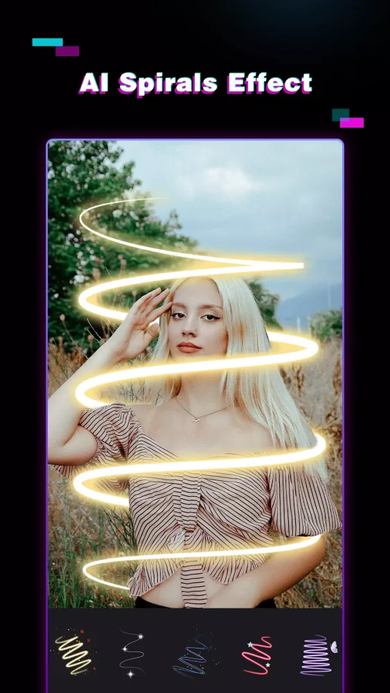 Picslip Photo Editor: Neon Lin Screenshots