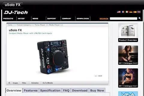 DJ Tech Mobile Catalog Screenshots