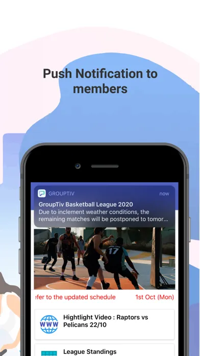 Captures d'écran de GroupTiv
