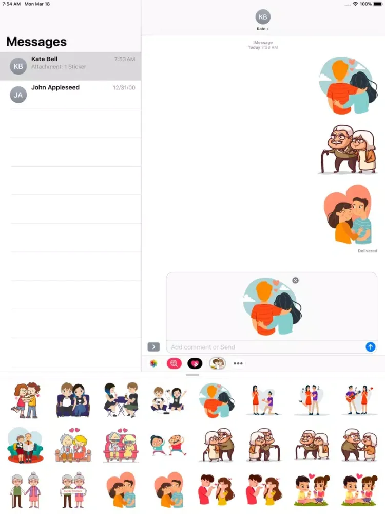 Скриншоты Cutie Girl Stickers iPad 