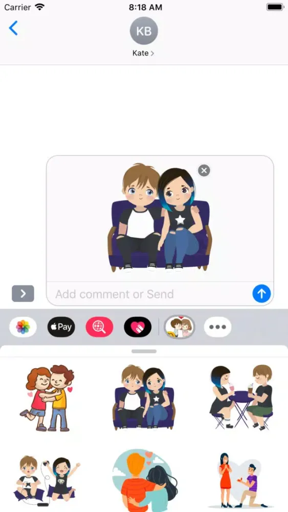 Скриншоты Cutie Girl Stickers