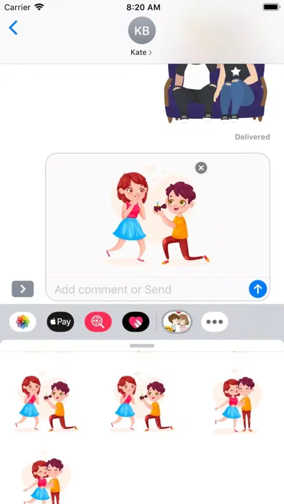 Скриншоты Cutie Girl Stickers