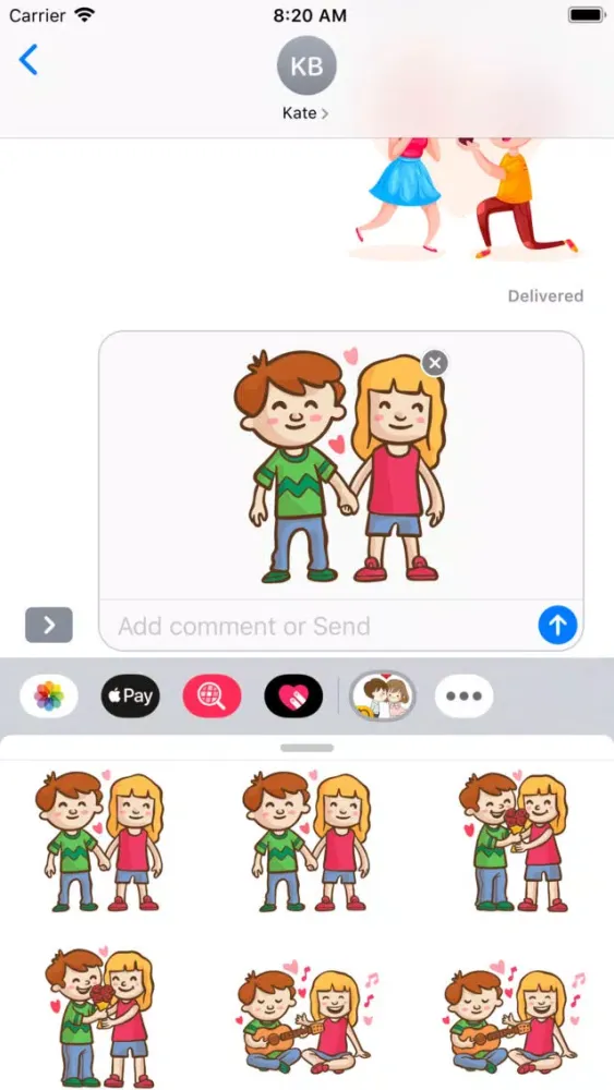 Скриншоты Cutie Girl Stickers
