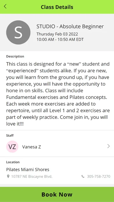 PILATES Miami Shores स्क्रीनशॉट