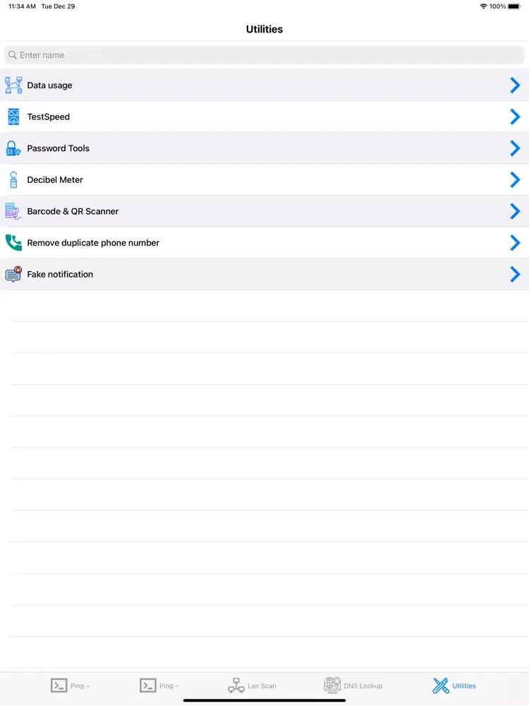 Network Tools & Utilities PRO iPad  スクリーンショット