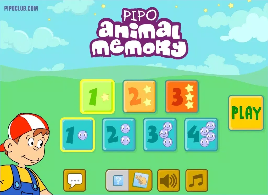 Pipo Animal Memory iPad  스크린샷