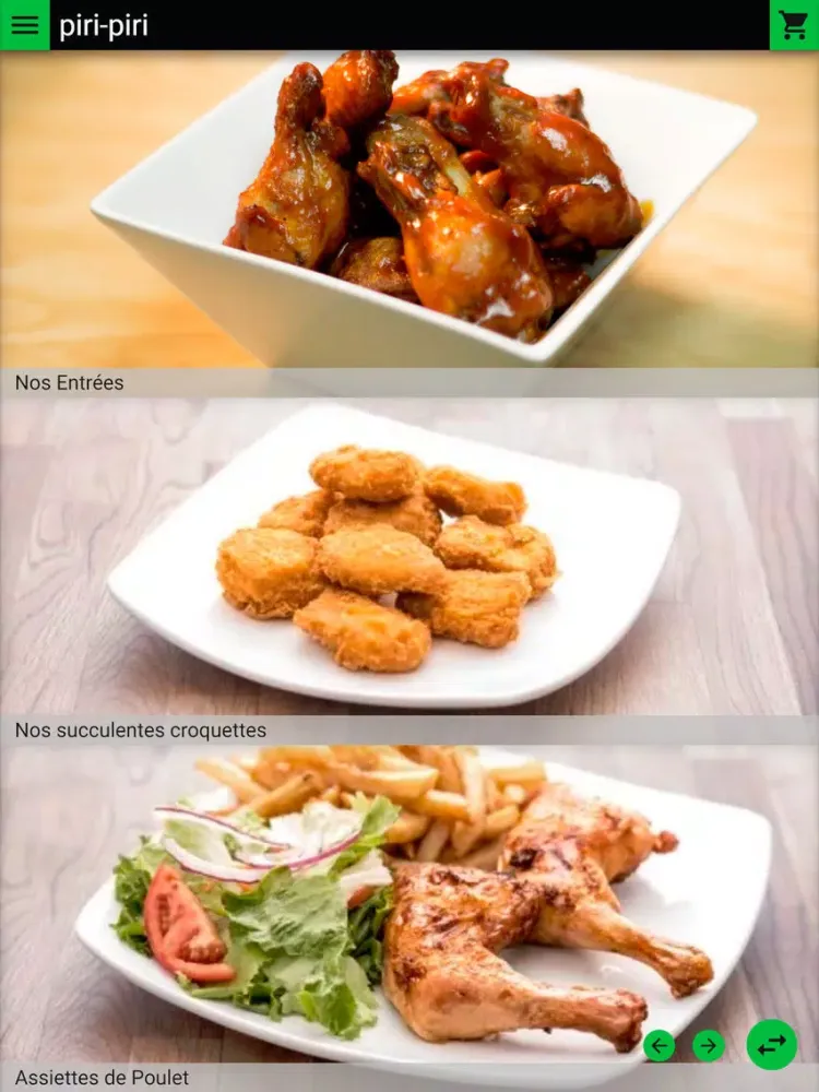Ảnh chụp màn hình của Piri Piri iPad 