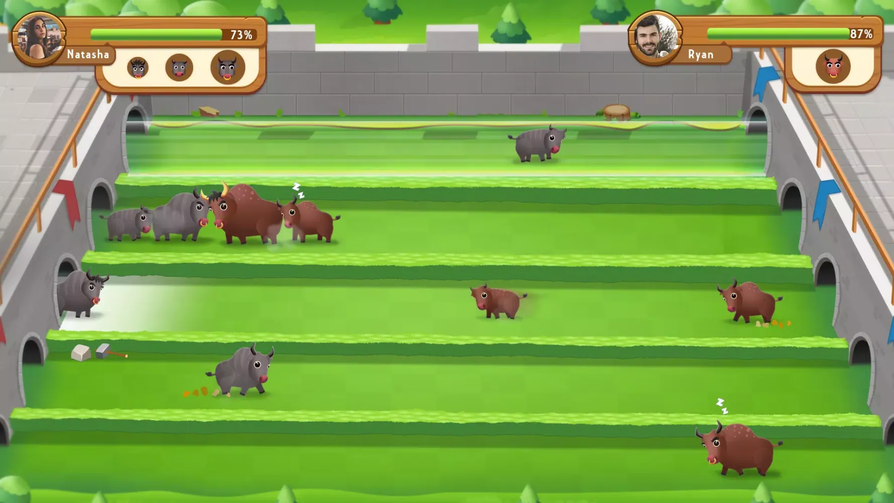 Captures d'écran de Bull Fight