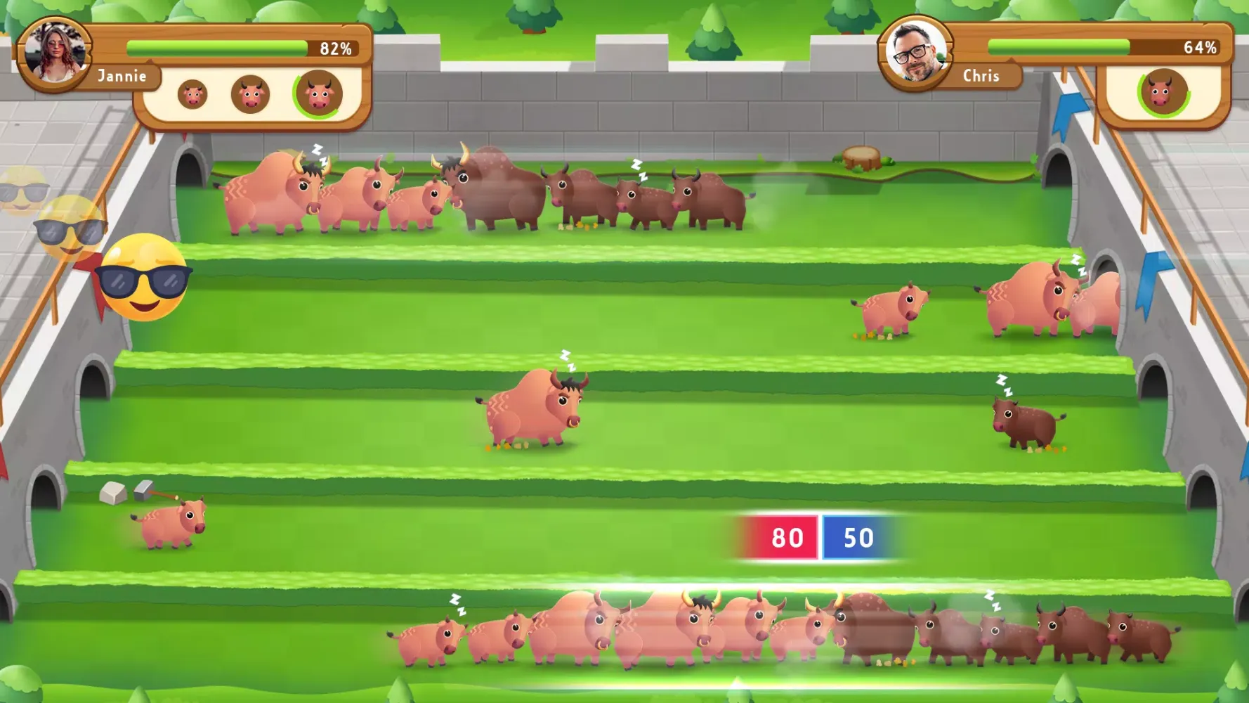 Captures d'écran de Bull Fight