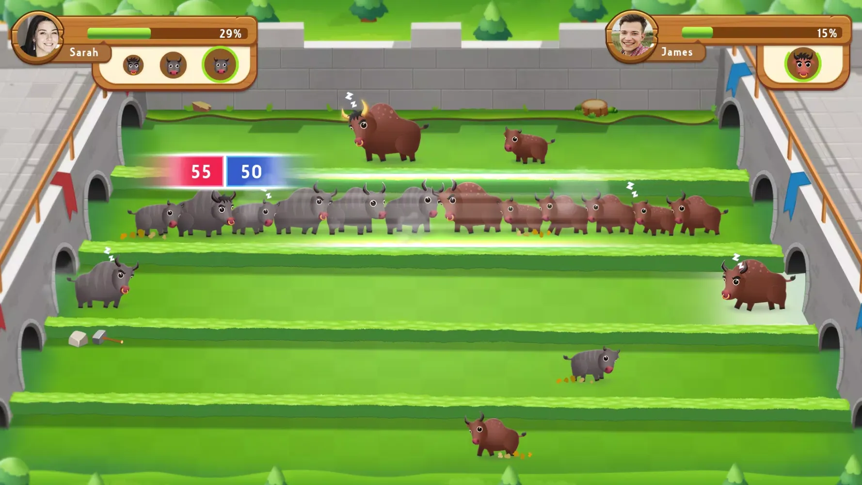 Captures d'écran de Bull Fight