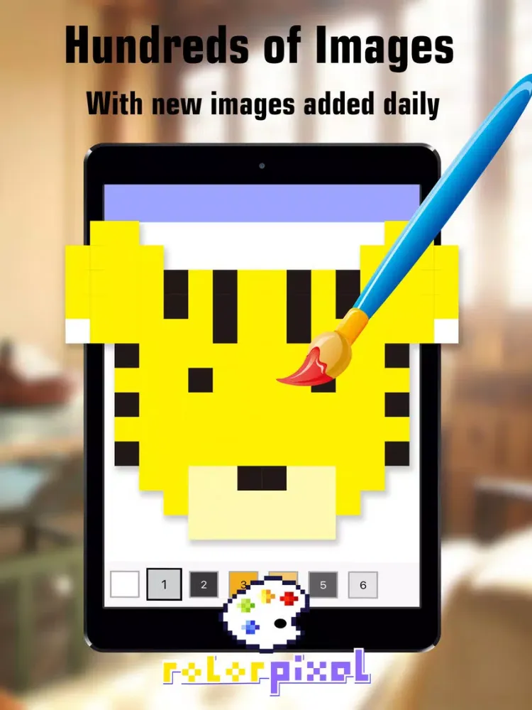 صور Pixel Style Color - By Number iPad 