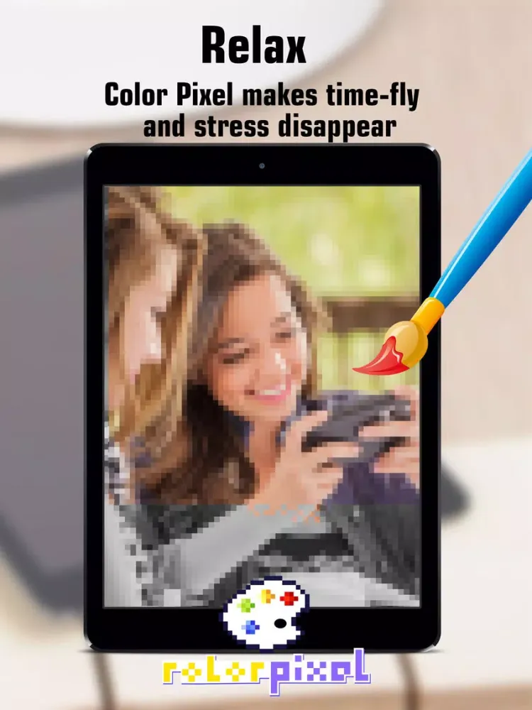 صور Pixel Style Color - By Number iPad 