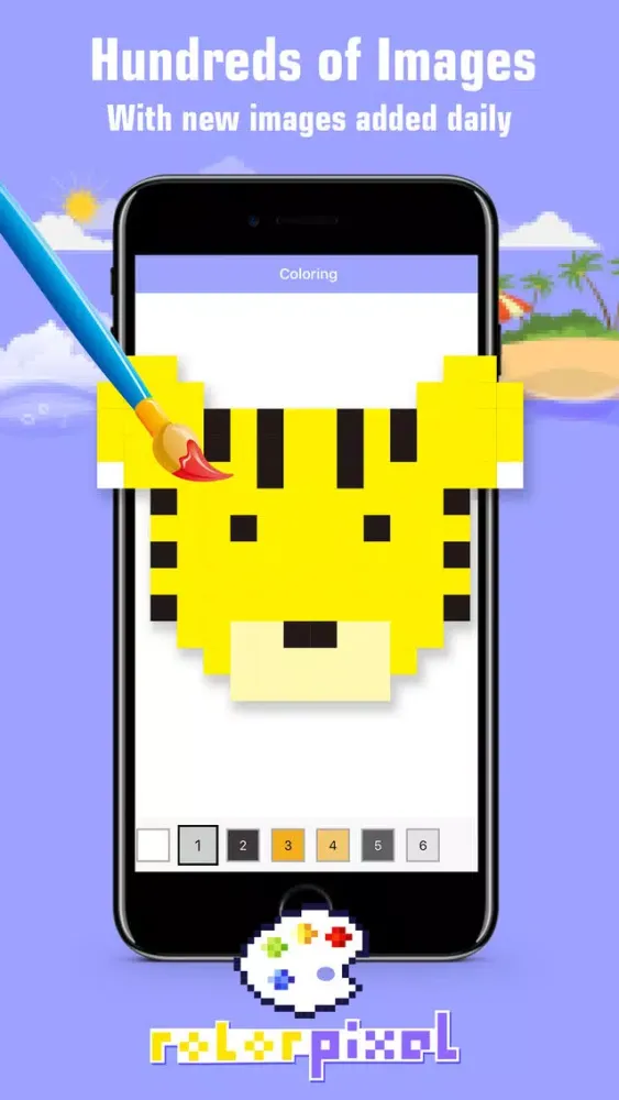 صور Pixel Style Color - By Number