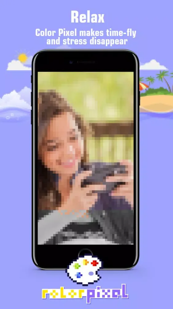 صور Pixel Style Color - By Number