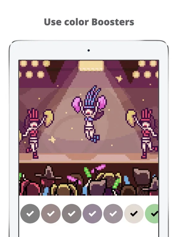 Pixel by number Color art game iPad  スクリーンショット