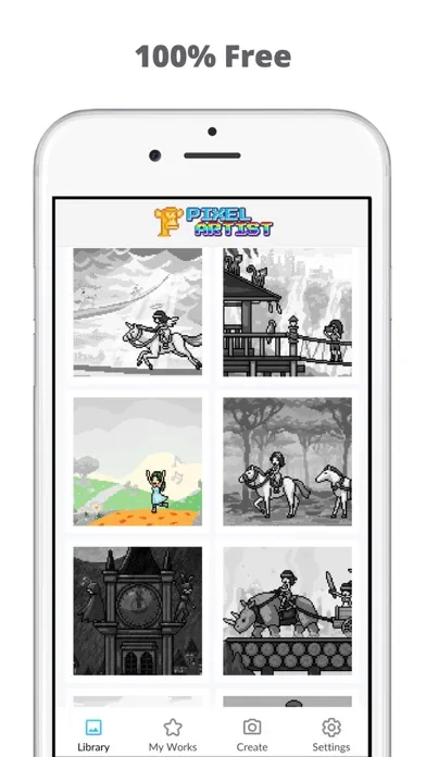 Pixel by number Color art game スクリーンショット