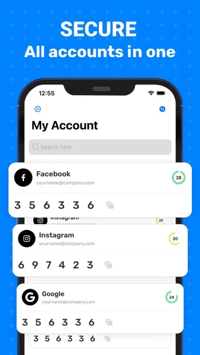 The authenticator App - 2FA 스크린샷