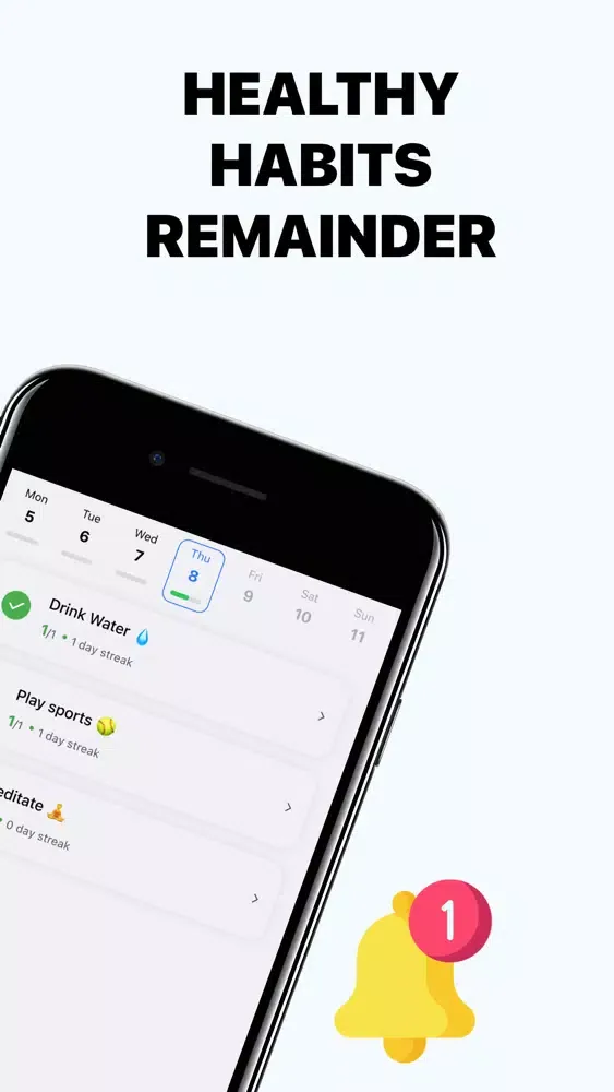 Zrzuty ekranu Habits of Health Tracker