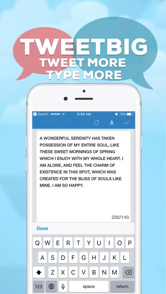 Zrzuty ekranu TweetBig - share social
