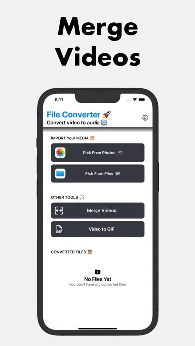 Tangkapan layar Video to Audio MP3 Converter