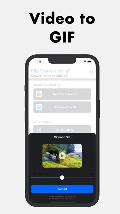 Tangkapan layar Video to Audio MP3 Converter