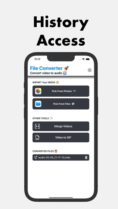 Tangkapan layar Video to Audio MP3 Converter