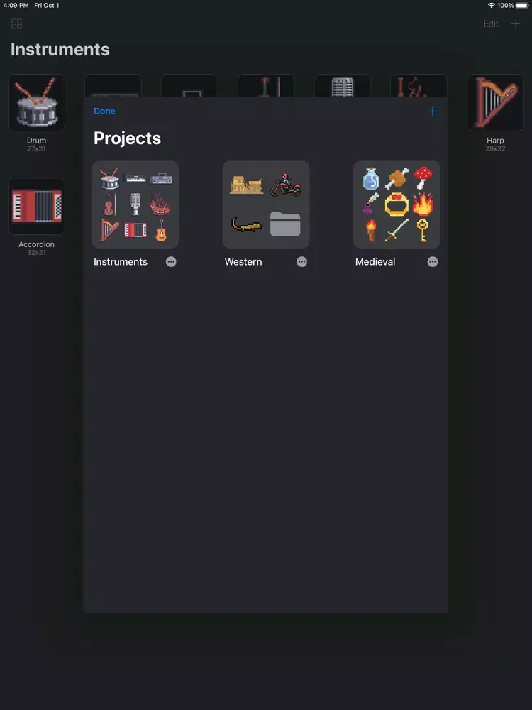 Captures d'écran de Pixel art editor - Pixelate iPad 