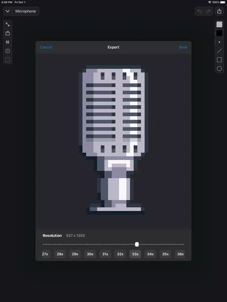Captures d'écran de Pixel art editor - Pixelate iPad 