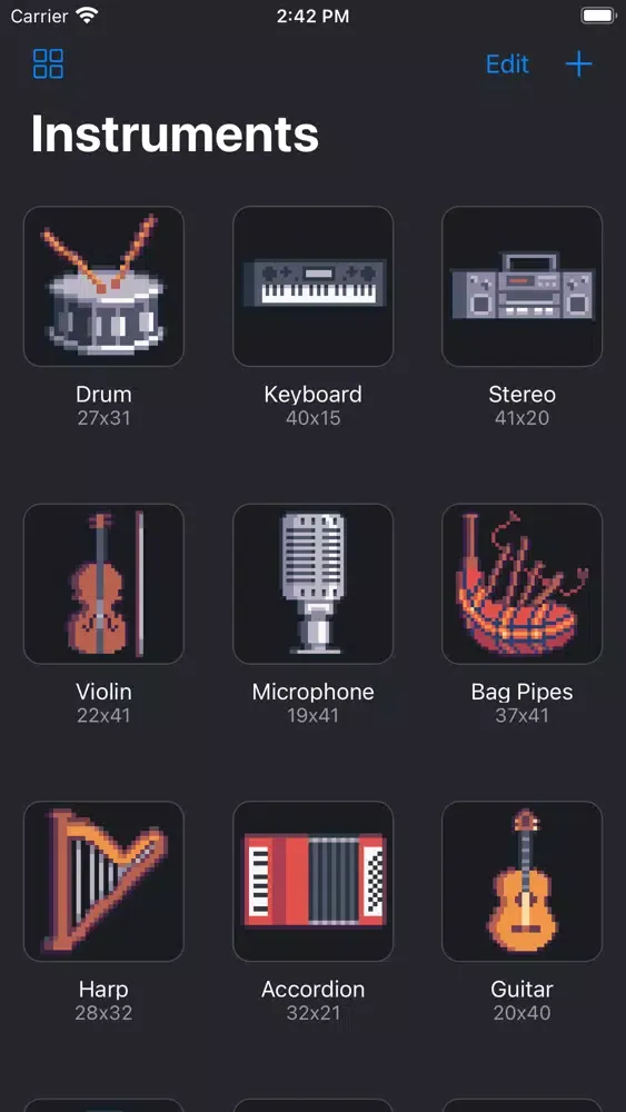 Captures d'écran de Pixel art editor - Pixelate