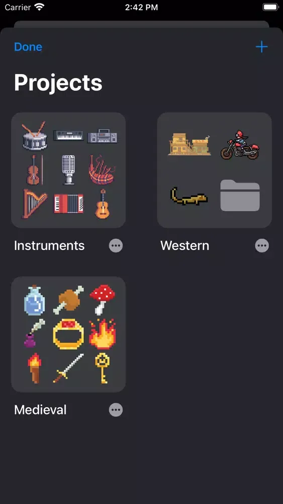 Captures d'écran de Pixel art editor - Pixelate