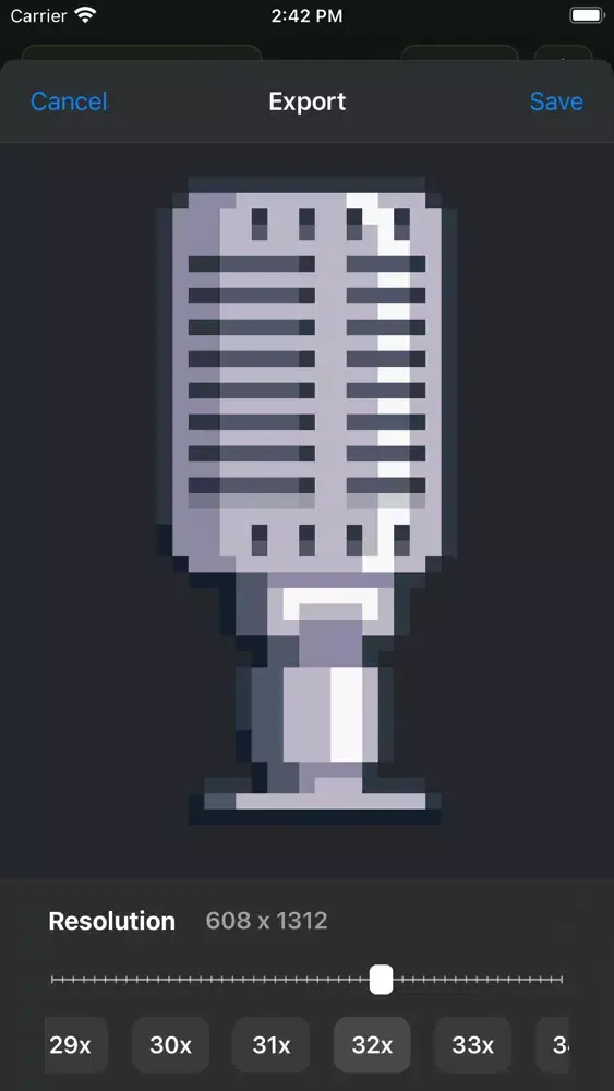 Captures d'écran de Pixel art editor - Pixelate