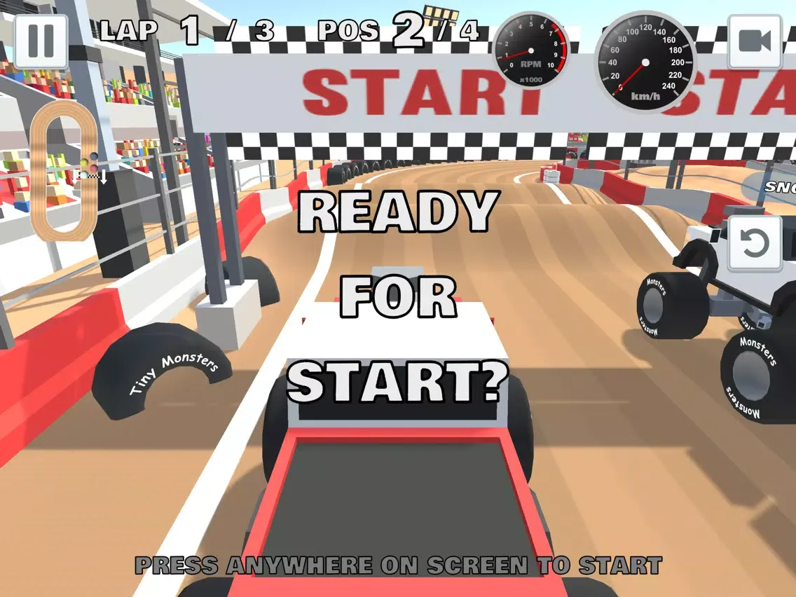 Capturas de pantalla de Tiny Monster Truck Racer iPad 