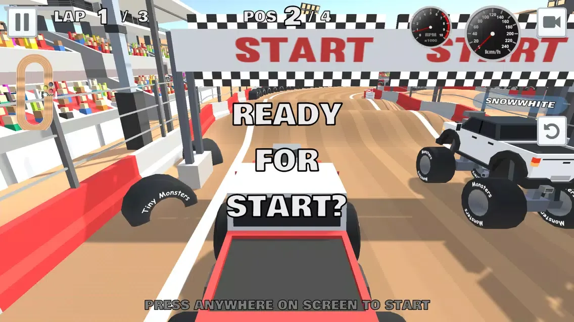 Capturas de pantalla de Tiny Monster Truck Racer