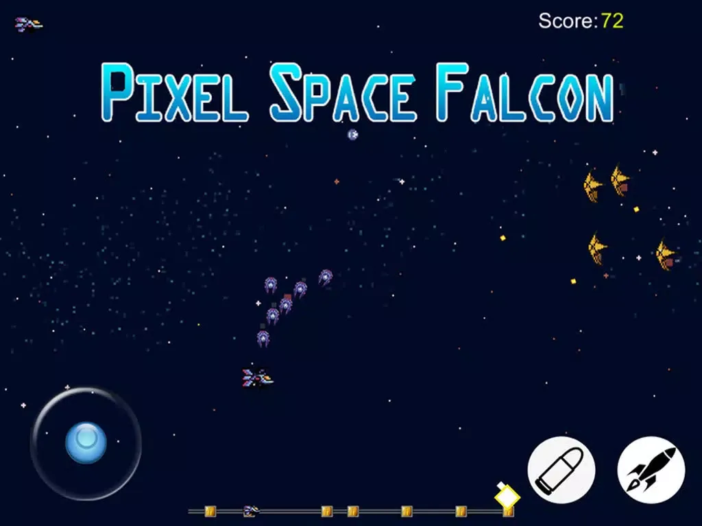 Captures d'écran de Pixel Space Falcon - Free Spaceship Shooting short Game iPad 