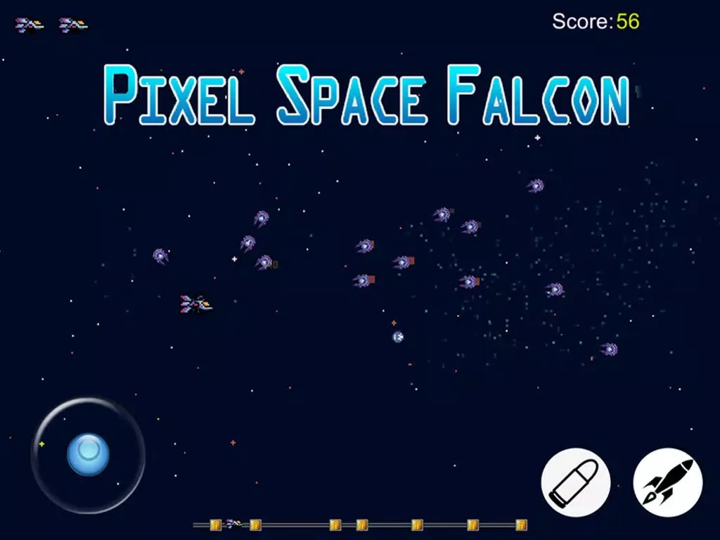 Captures d'écran de Pixel Space Falcon - Free Spaceship Shooting short Game iPad 