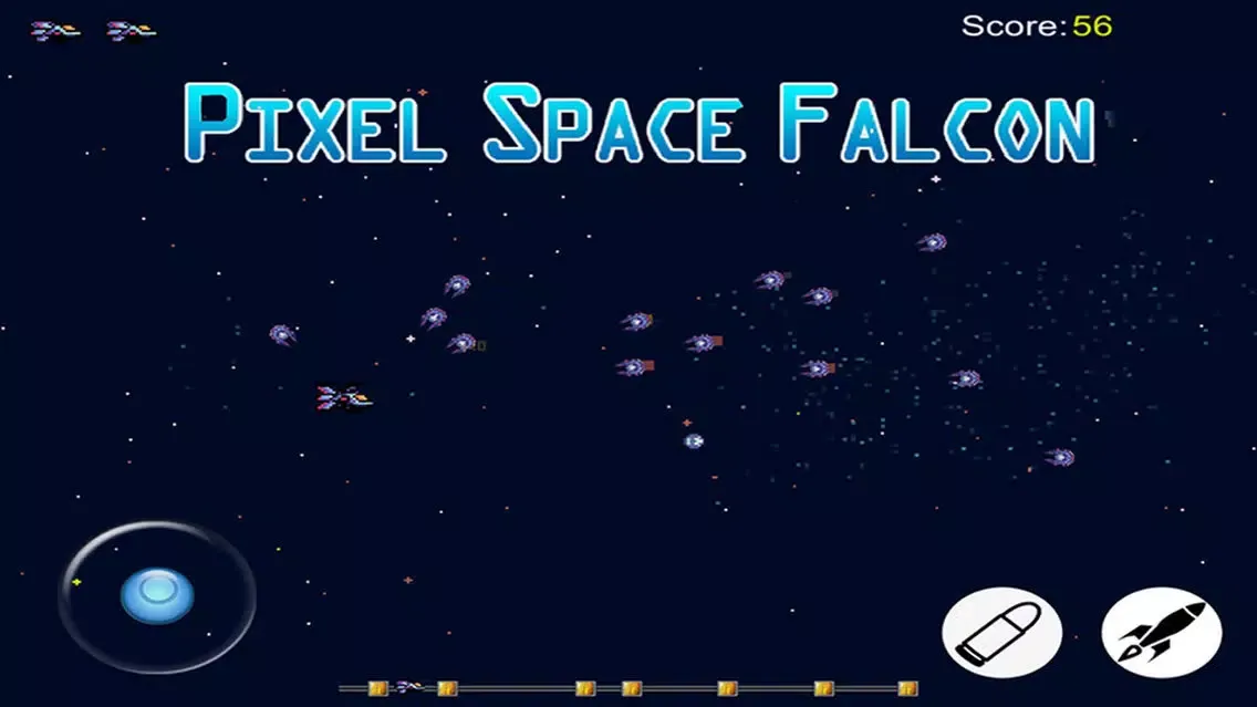 Captures d'écran de Pixel Space Falcon - Free Spaceship Shooting short Game