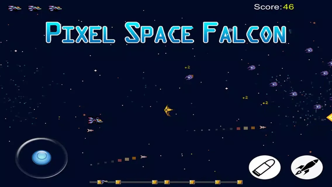 Captures d'écran de Pixel Space Falcon - Free Spaceship Shooting short Game