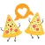 Pizza sticker pack I Love Pizza stickers